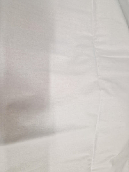 White Plain Fabric - White solid color - 100% cotton (Important: please read)