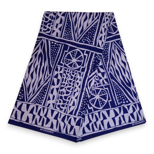 African print fabric - Blue Ndop Cameroon - 100% cotton