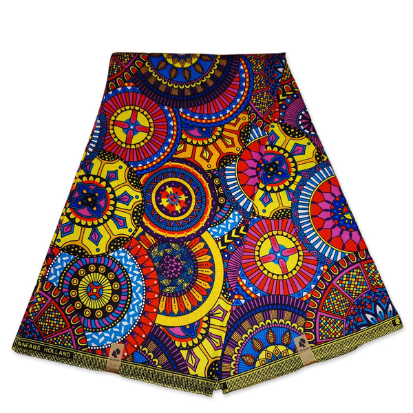 African Multicolor disks headwrap