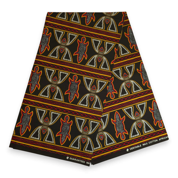 African print Headband - Adults - Hair Accessories - Black Red Toghu Bamenda