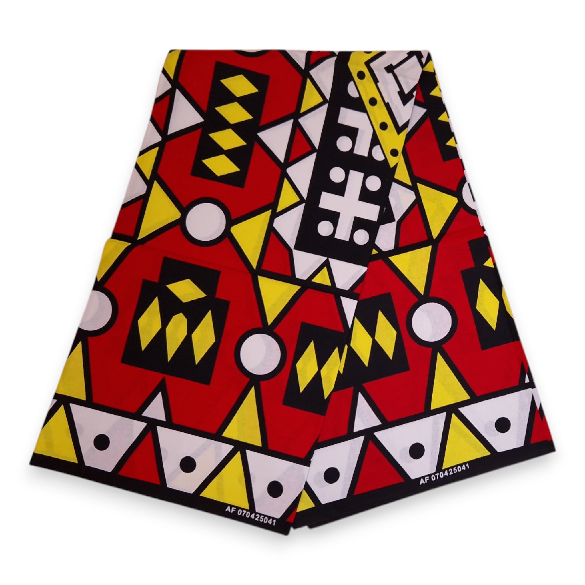 African print fabric - Red Samakaka / Samacaca (Angola) - 100% cotton