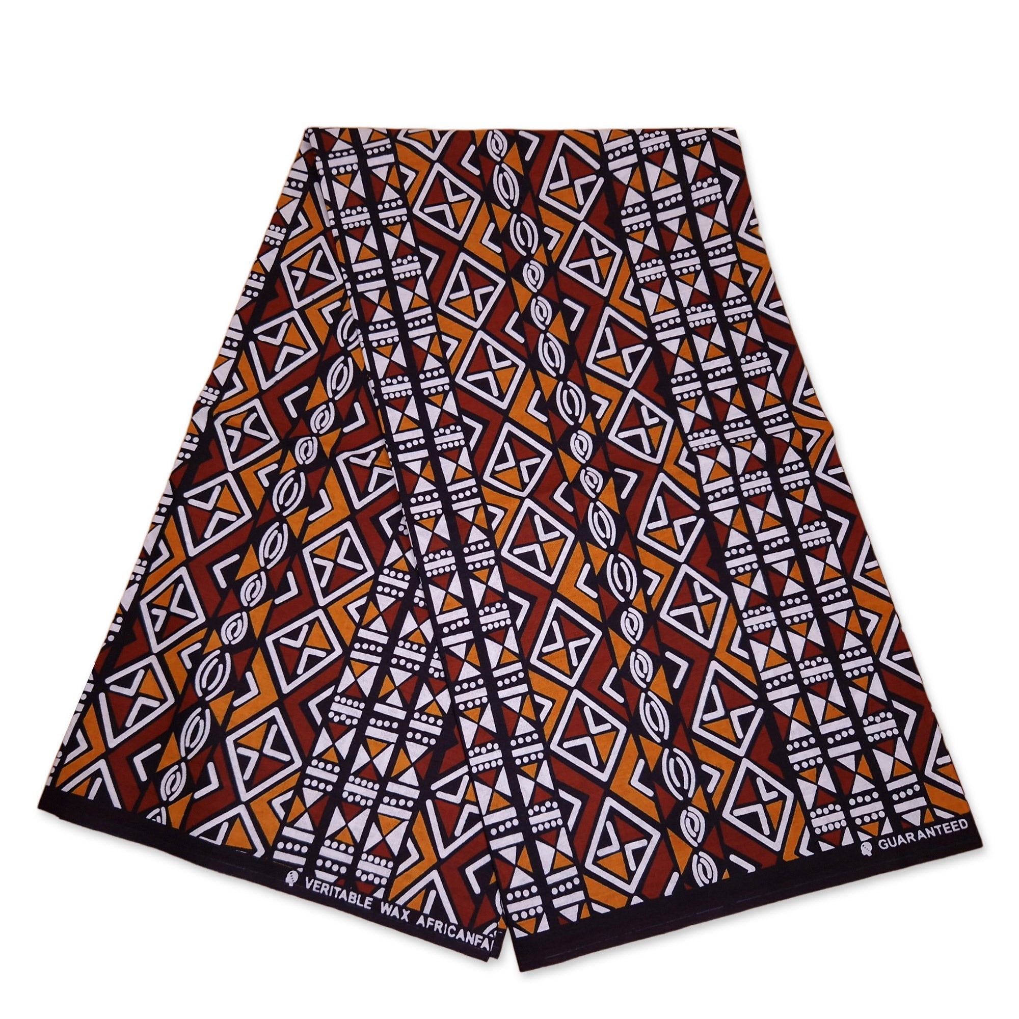 African print fabric - Multicolor leaves - Polycotton