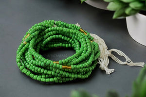 Waist Beads / African Hip Chain - Abele - Green (Traditional non-elastic string)