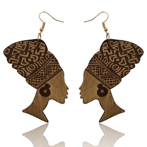 Headwrap woman | African inspired earrings