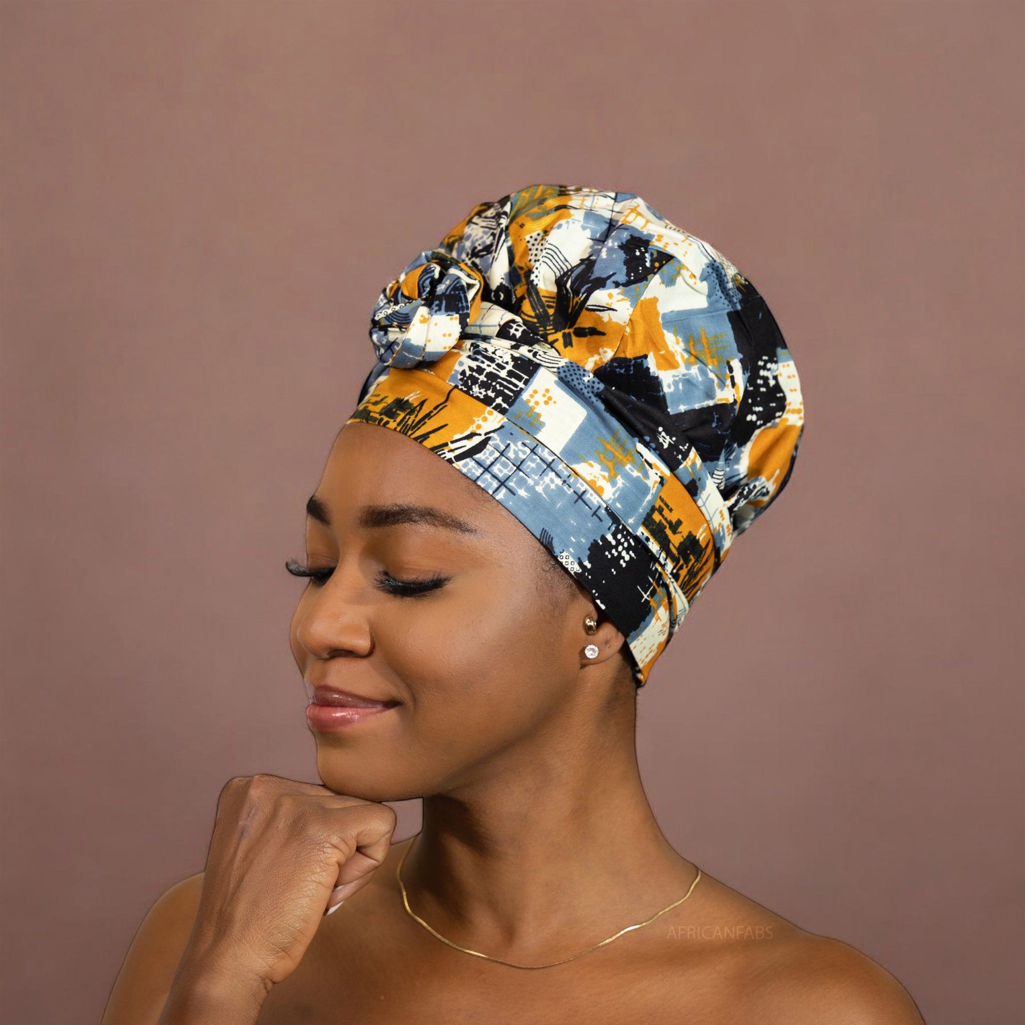 Easy headwrap - Satin lined hair bonnet - Mix