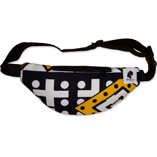 African Print Fanny Pack - Mustard yellow samakaka - Ankara Waist Bag / Bum bag / Festival Bag with Adjustable strap