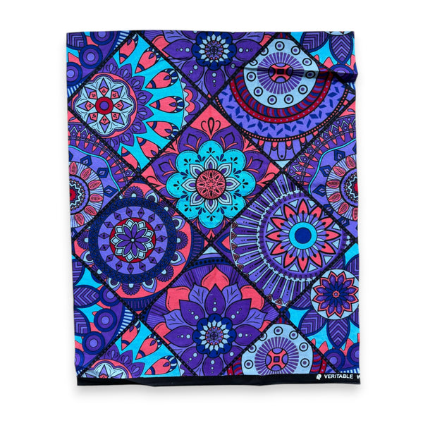 Fat Quarter African Wax Print Fabric - Purple FTQ 8702 - Quilting & Patchwork (45 x 57 cm / 18 x 22 inch)