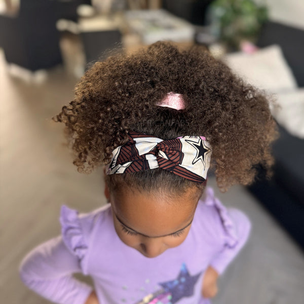 African print Headband - Kids - Hair Accessories - Brown