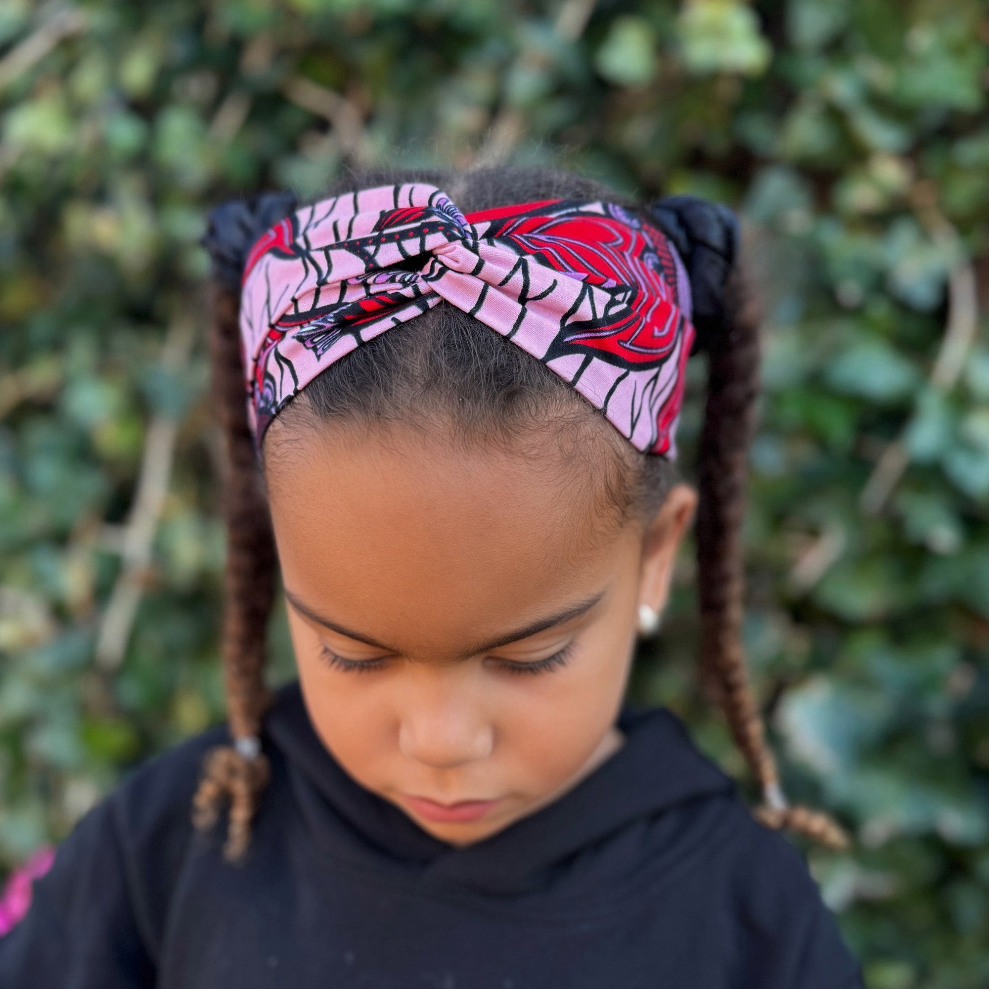 African print Headband - Kids - Hair Accessories - Pink