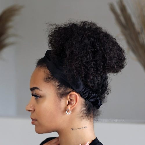 Black Headband Satin - Adults - Hair Accessories