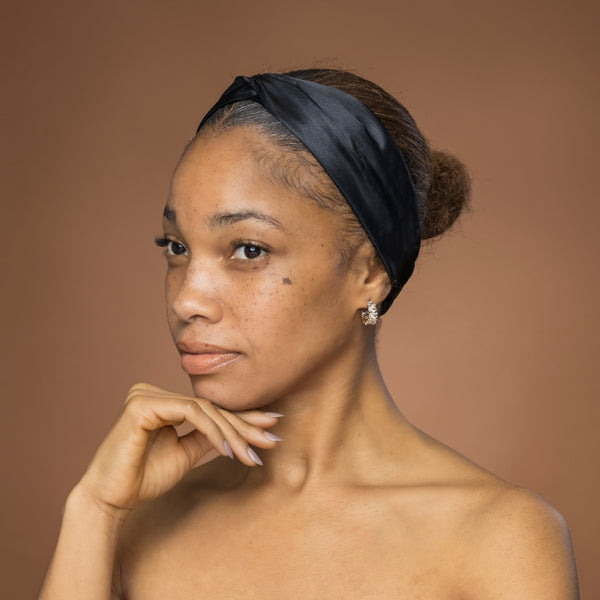 Black Headband Satin - Adults - Hair Accessories