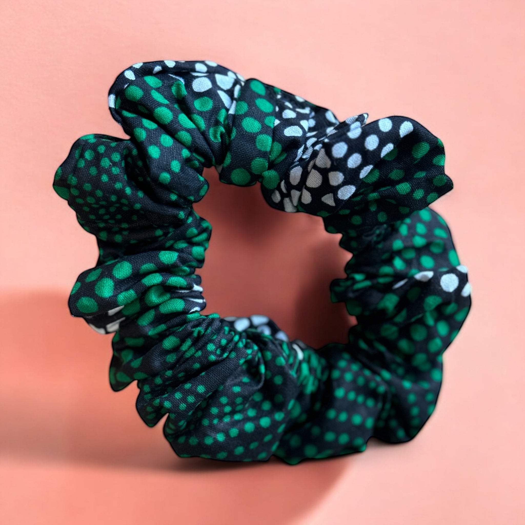 African print Scrunchie - XL Hair Accessories - Green