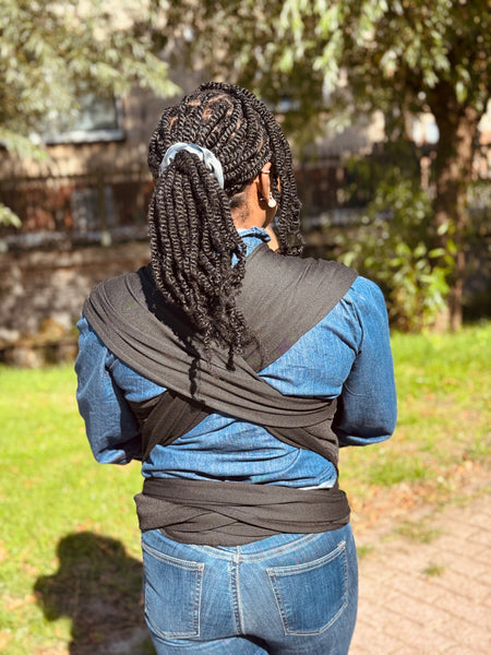 African Print Baby Carrier / Baby sling / baby wrap - Orange / Yellow Speedbird