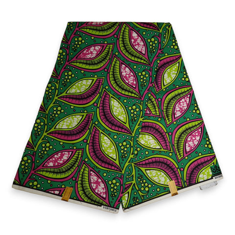 African Wax print fabric - Green Vision