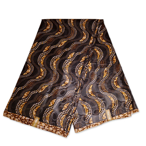 African print fabric - Swirl - Polycotton