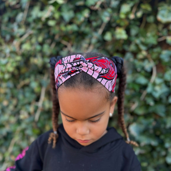 African print Headband - Kids - Hair Accessories - Pink