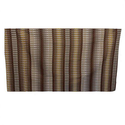 Sarong / pareo - Cotton Beachwear wrap skirt / baby carrier wrap - Brown Cream Geo Dot Stripe