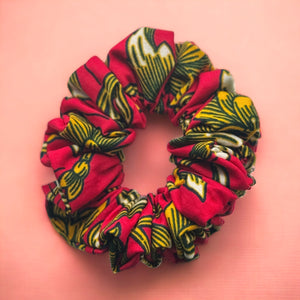 African print Scrunchie - Hair Accessories - Red