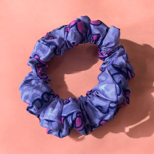 African print Scrunchie - Hair Accessories - Pink / purple