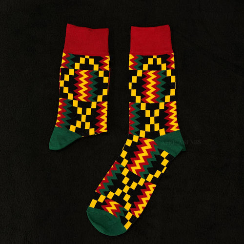African socks / Afro socks set OWURA in pouch - Set of 4 pairs