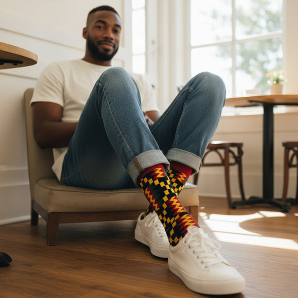 African socks / Afro socks / Set of 3 pairs ISEN