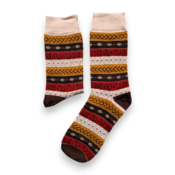 African socks / Afro socks set BAMABARA in pouch - Set of 4 pairs