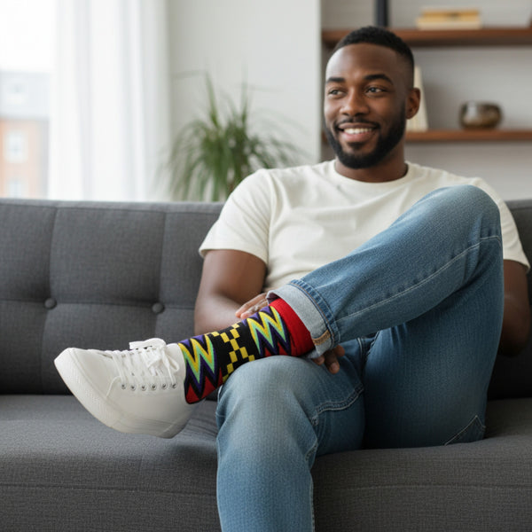 African socks / Afro socks / Set of 3 pairs EHAN