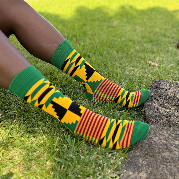 Mix of 20 different pairs - African socks / Afro socks / Kente stocks - All 20 styles