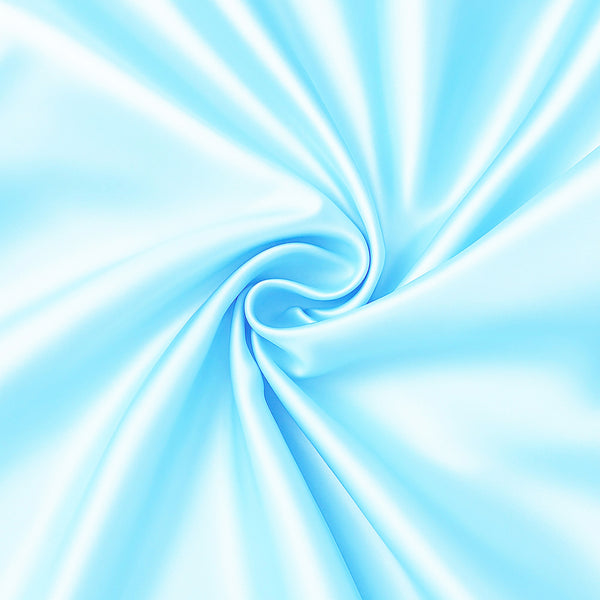 2 PIECES - Satin pillow case Light blue 60 x 70 cm pillow size - Silky satin pillowcase / cushion cover