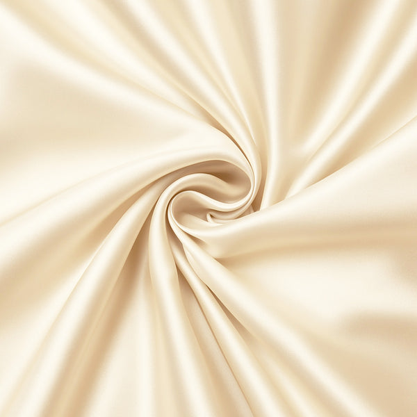 Satin pillow case Ivory 60 x 70 cm pillow size - Silky satin pillowcase / cushion cover