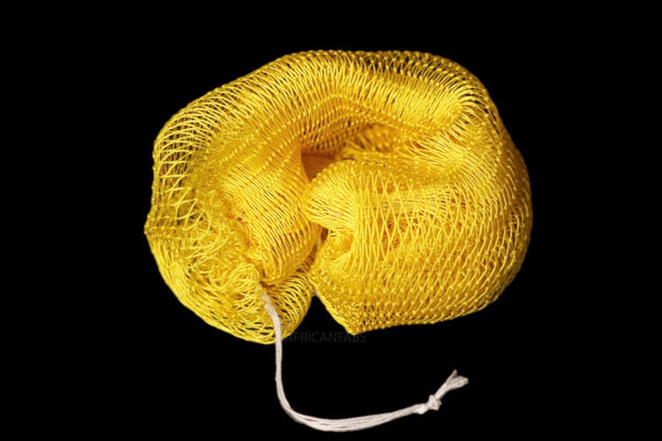 African net sponge / African exfoliating net / Sapo sponge - Yellow