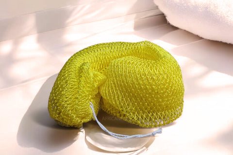 African net sponge / African exfoliating net / Sapo sponge - Yellow