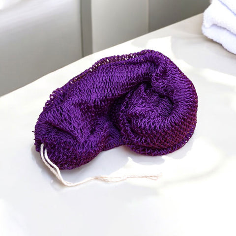 African net sponge / African exfoliating net / Sapo sponge - Purple