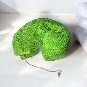 African net sponge / African exfoliating net / Sapo sponge - Neon green