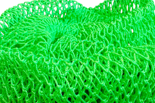African net sponge / African exfoliating net / Sapo sponge - Neon green