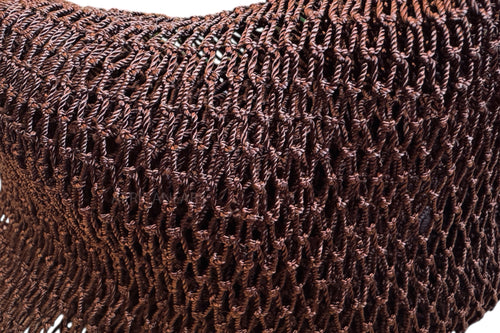 African net sponge / African exfoliating net / Sapo sponge - Brown