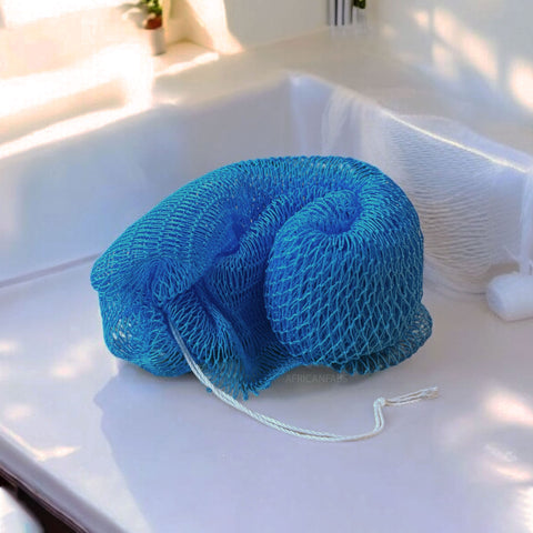 African net sponge / African exfoliating net / Sapo sponge - Light Blue