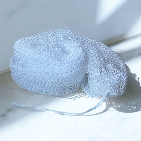 African net sponge / African exfoliating net / Sapo sponge - White