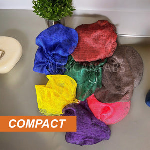 African net sponge / African exfoliating net / Sapo sponge - Compact size - Random color