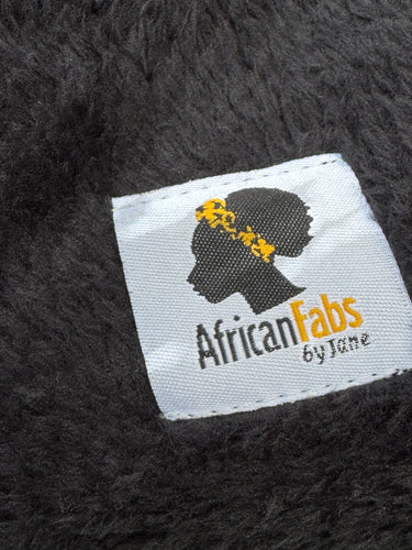 African print Winter scarf for Adults Unisex - Black White Bogolan Spirit