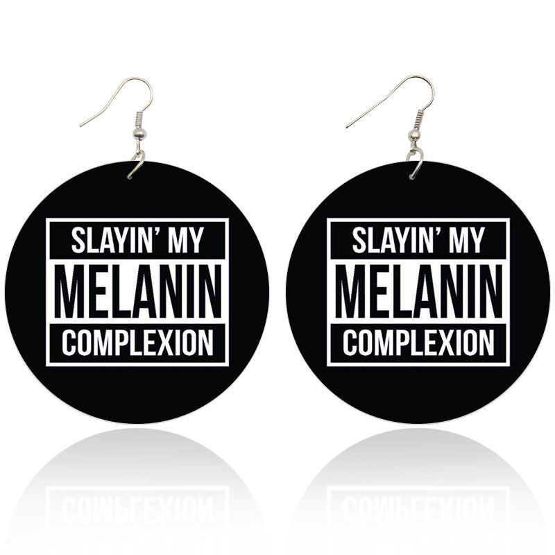 Slaying my melanin complexion | African inspired earrings