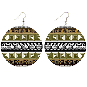 Olive ancient shapes | African inspired earrings