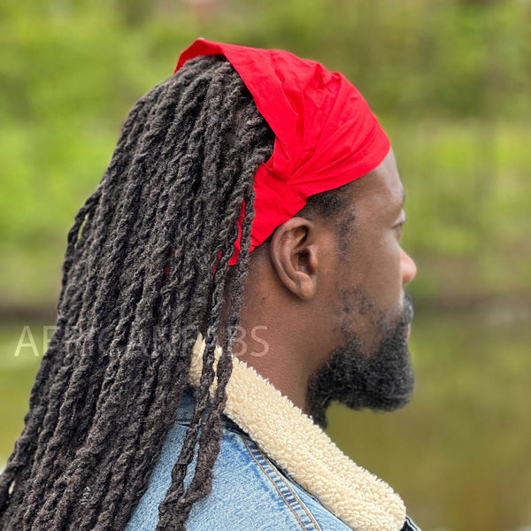 Red Headband - Unisex Adults - Cotton Hair Accessories