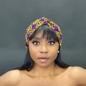 African print Headband - Adults - Hair Accessories - Purple