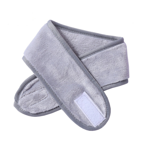 Make-up Headband / Terry cloth Spa hairband - Grey